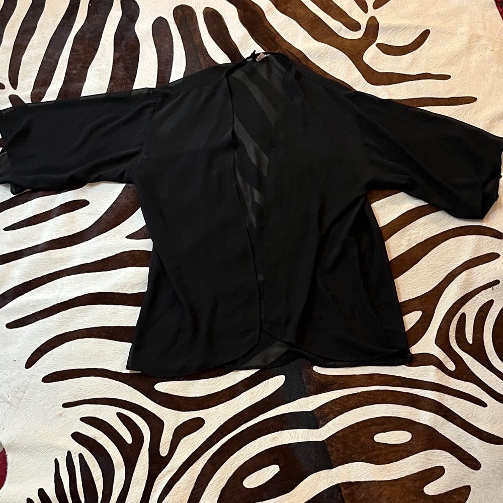 H&M Elegant Black Blouse